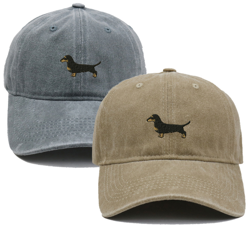 Embroidery Lovers - 1pc Topi Baseball Bordir Anjing Dachshund