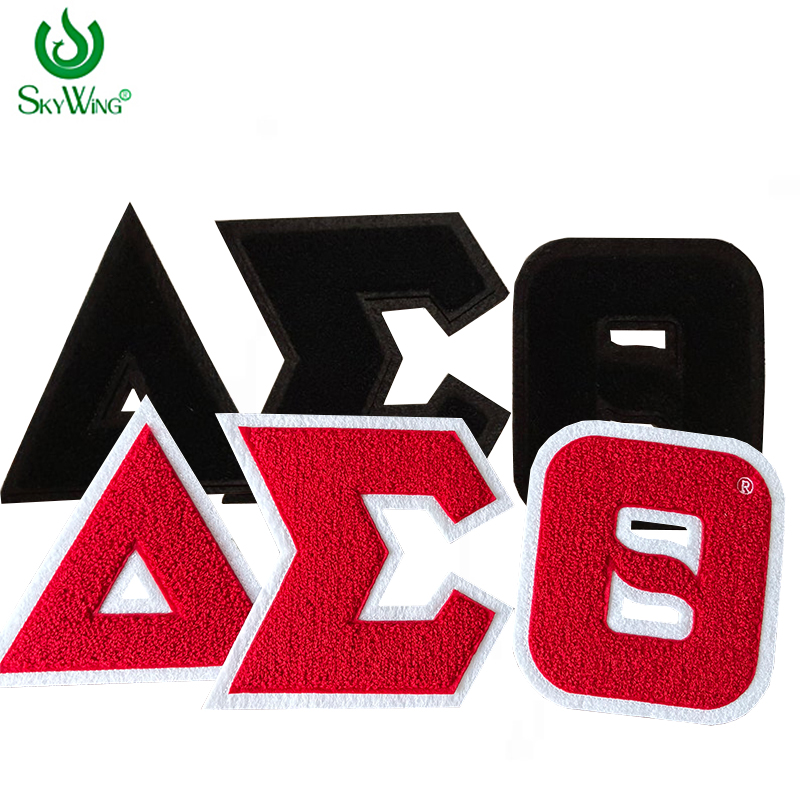 Embroidery Uk - Patch Bordir Huruf Yunani Delta Sigma