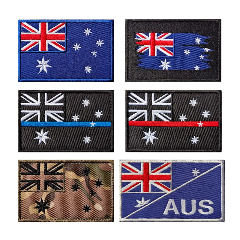 Embroidery Uk - Bendera Australia IR tambalan reflektif applique