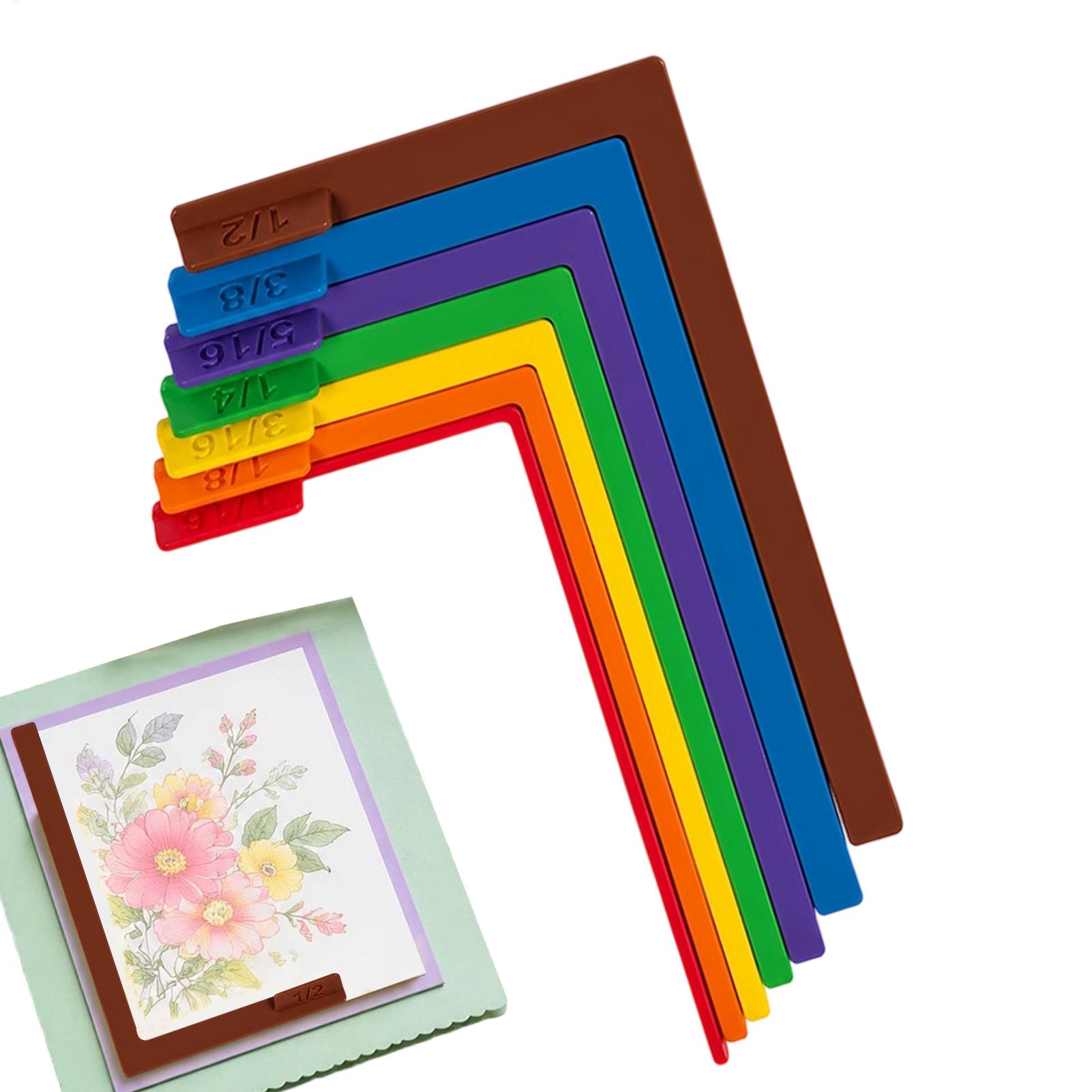 Embroidery Guide Paper - 7pcs Set Alat Bantu Penyelarasan Kerajinan