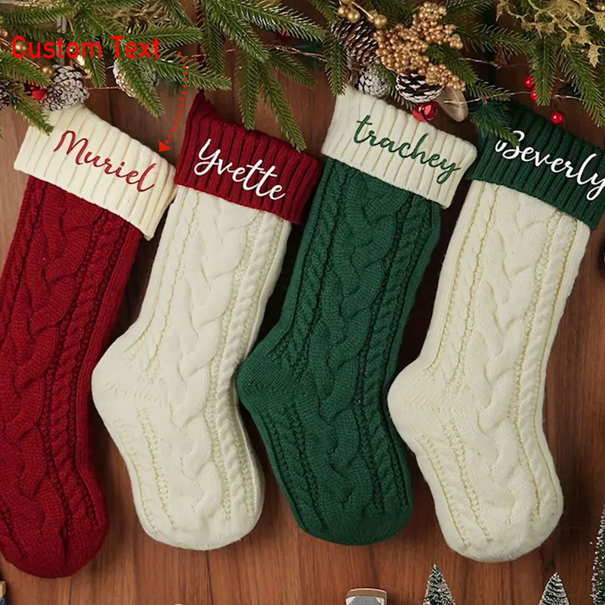 Embroidery Xmas - Satu Kaus Kaki Natal Vintage yang