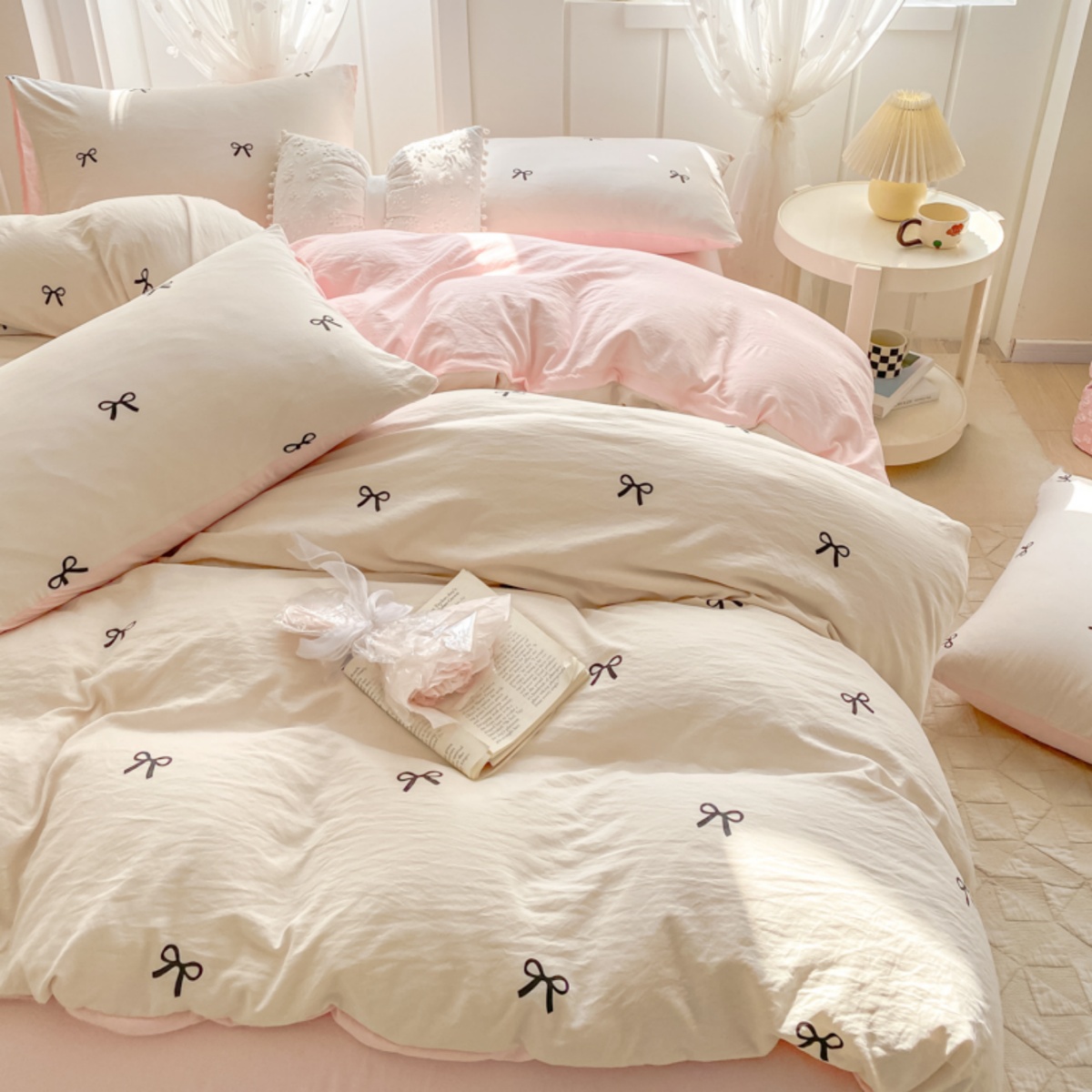 Embroidery Pashmina - Set Sprei 3 Potong dengan bordir