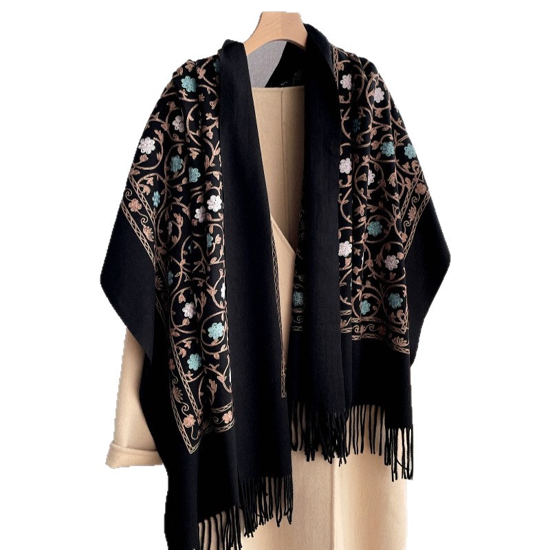 Embroidery Pashmina - Selendang Kasmir Bordir Baru 2025 untuk