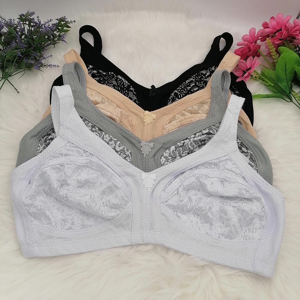 Bra Wanita Cup Besar C D E F G - Embroidery Underwear ulasan dan harga