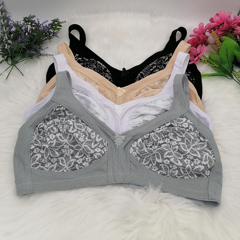 Bra Wanita Cup Besar C D E F G - Embroidery Underwear ulasan dan harga