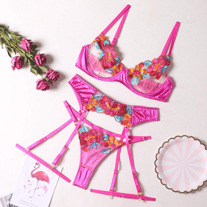 Set Erotis Renda Seksi Wanita, - Embroidery Underwear ulasan dan harga
