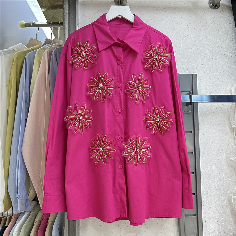 Blus Wanita Kemeja Vintage Ker - Embroidery Service ulasan dan harga