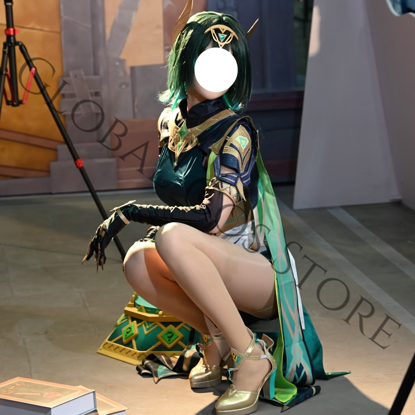 Kostum Cosplay Nefer Set Lengk - Embroidery Knit ulasan dan harga