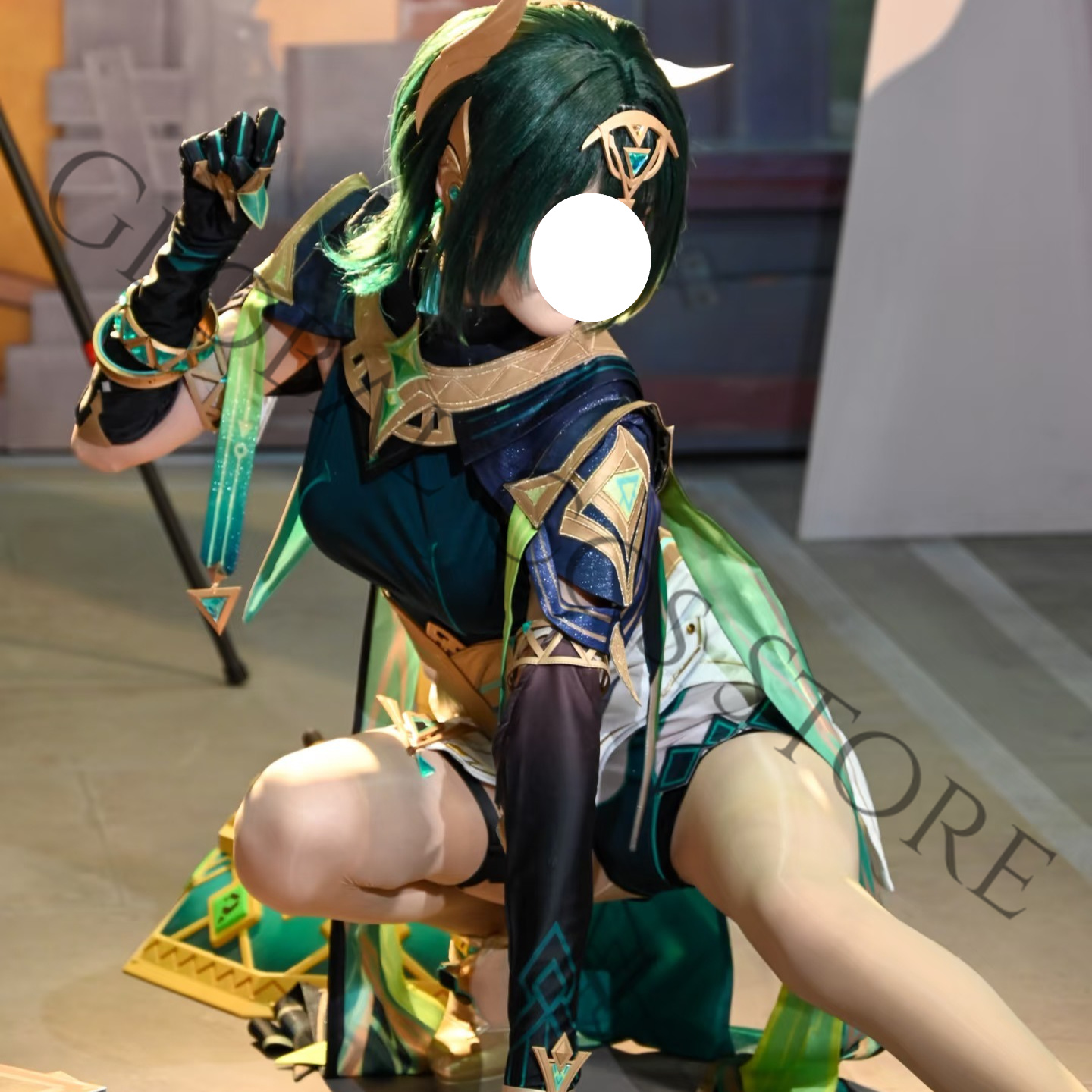 Kostum Cosplay Nefer Set Lengk - Embroidery Knit ulasan dan harga