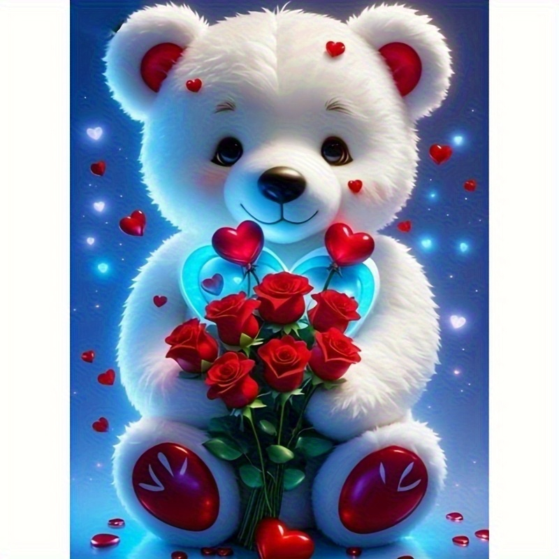 Lukisan Berlian Beruang Teddy  - Embroidery Lovers ulasan dan harga