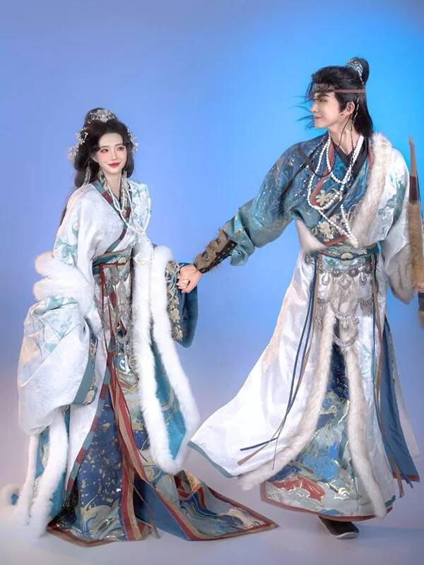 Hanfu Baru Wanita Zhan Guo Jub - Embroidery Knit ulasan dan harga