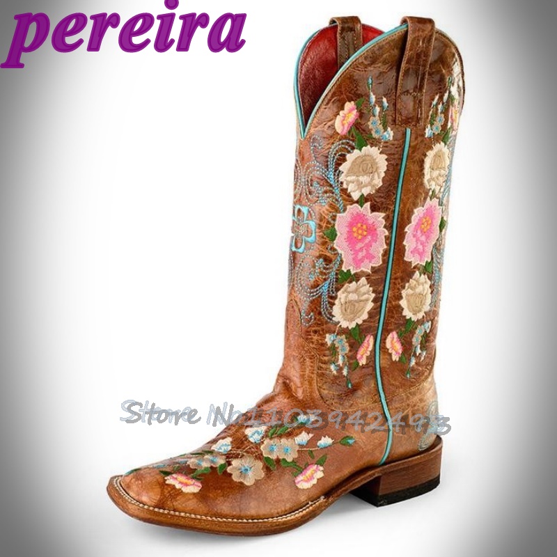 Sepatu Bot Bunga Bordir Botas  - Embroidery Flower ulasan dan harga