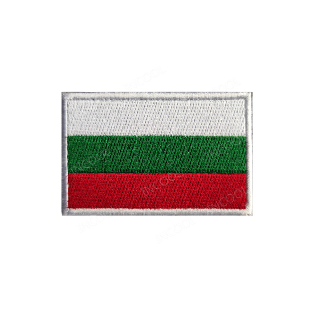 Patch bordir bendera Bulgaria  - Embroidery Uk ulasan dan harga