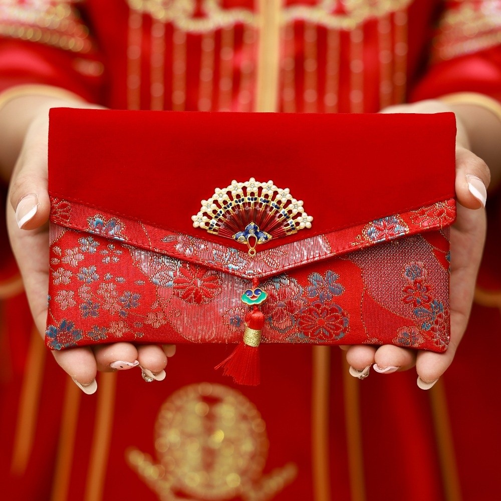 Amplop Merah Brokat Tahun Baru - Embroidery House ulasan dan harga