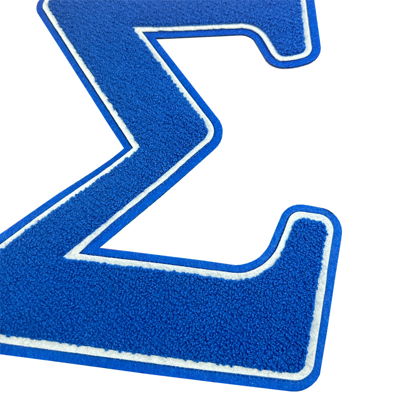 Tambalan huruf Sigma Chenille  - Embroidery Uk ulasan dan harga