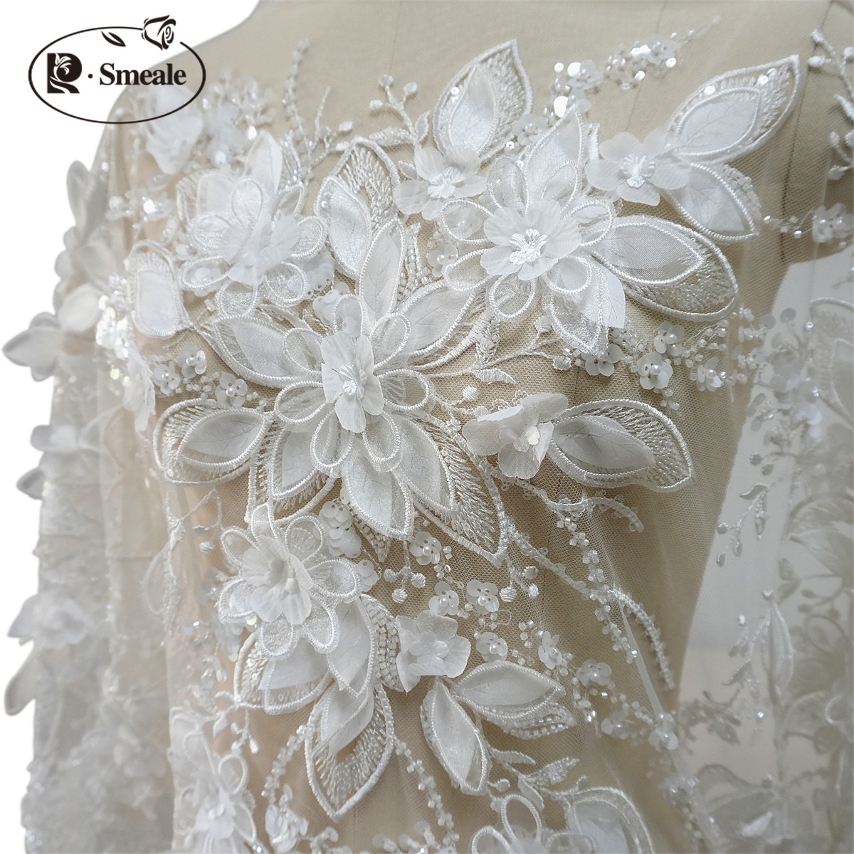 Kain Renda Payet Manik-manik B - Embroidery Veil ulasan dan harga