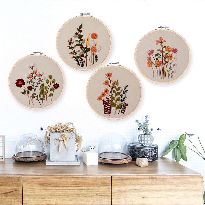 Pola Tanaman Bunga 3D, Kit Bor - Embroidery Lovers ulasan dan harga