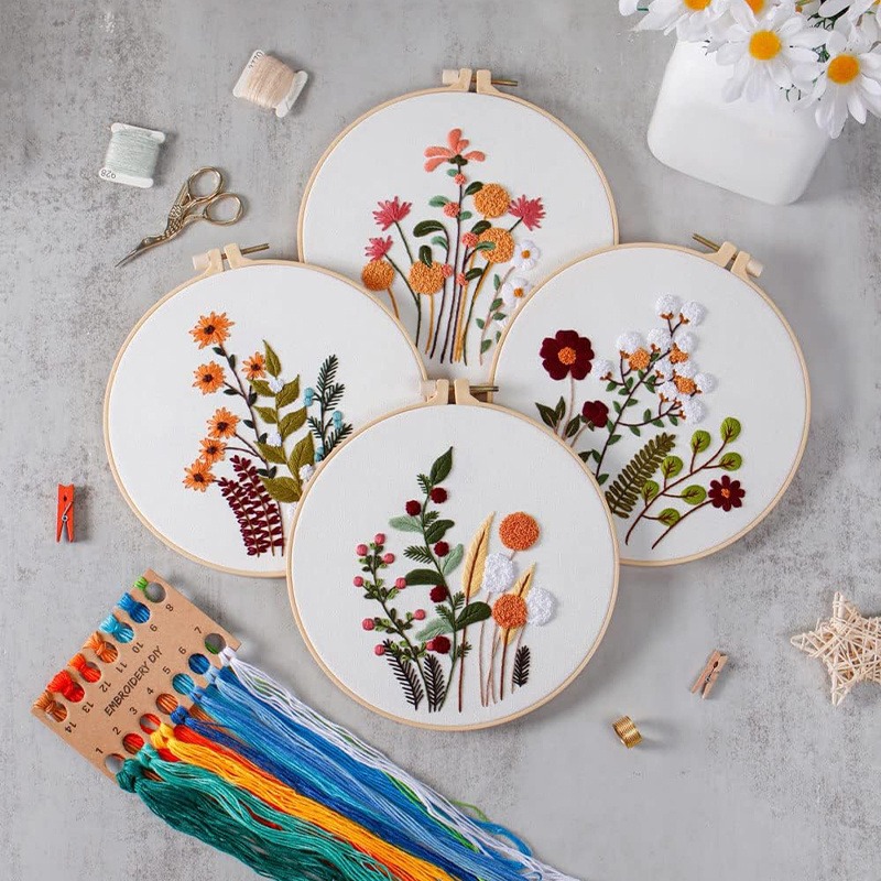 Pola Tanaman Bunga 3D, Kit Bor - Embroidery Lovers ulasan dan harga