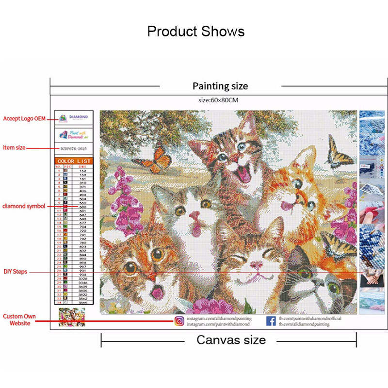Chencerita 5D DIY Lukisan Berl - Embroidery Cross Stitch Patterns ulasan dan harga