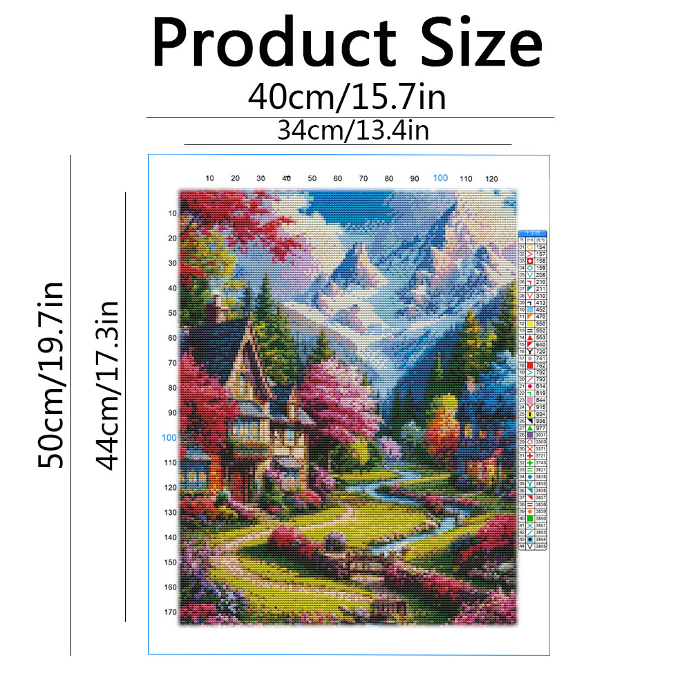 Perlengkapan Bordir Lanskap Ru - Embroidery Guide Paper ulasan dan harga