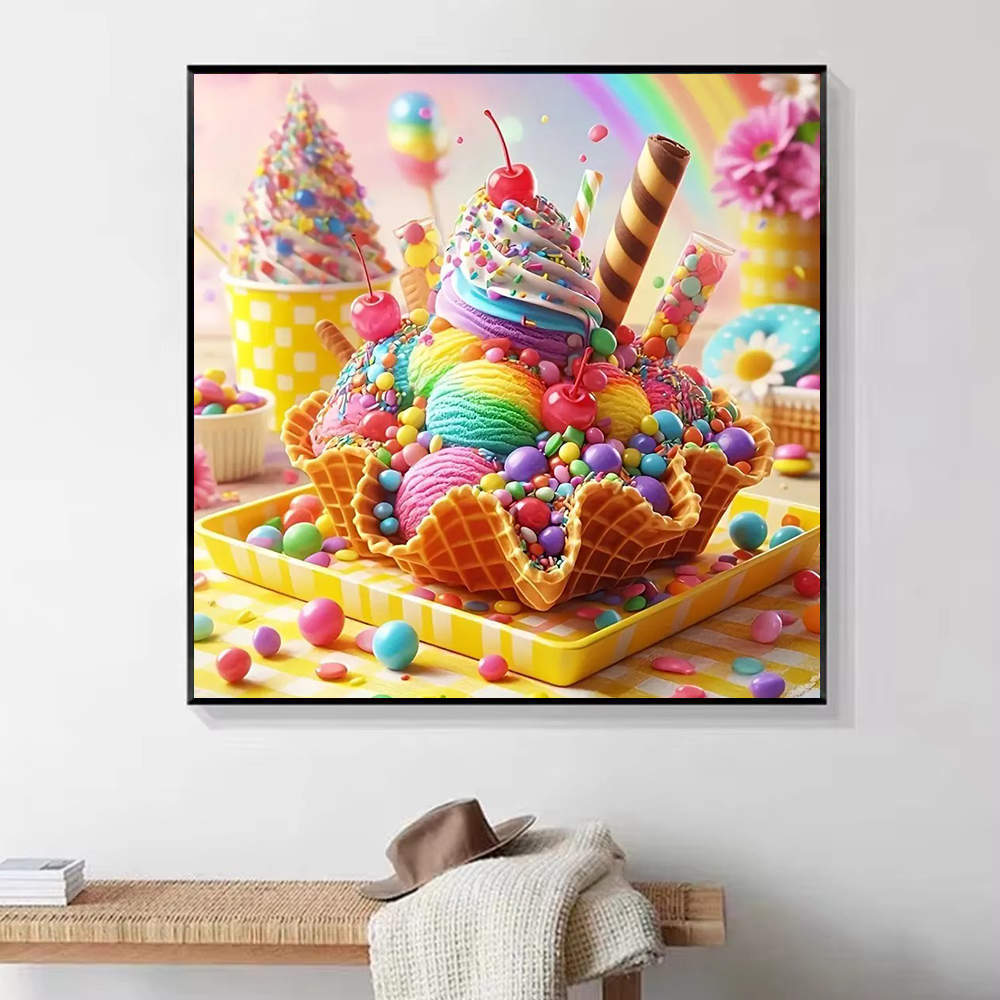 HUACAN 1pcs Lukisan Berlian Es - Embroidery Lovers ulasan dan harga