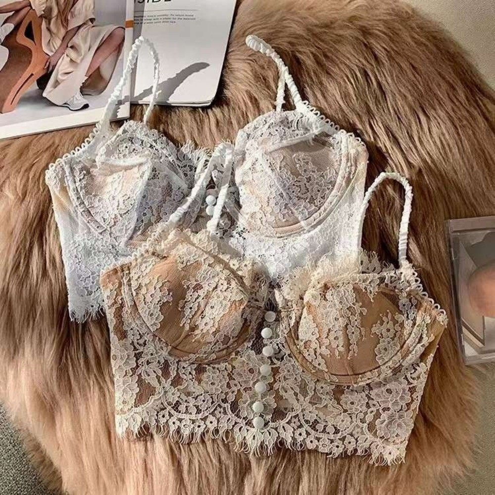 Bra Tanpa Kawat Bordir Bunga d - Embroidery Underwear ulasan dan harga