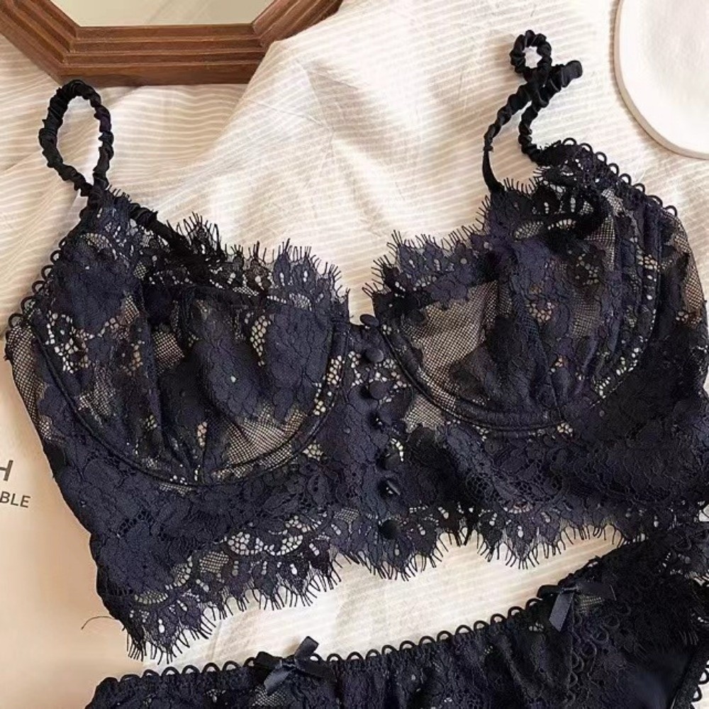Bra Tanpa Kawat Bordir Bunga d - Embroidery Underwear ulasan dan harga