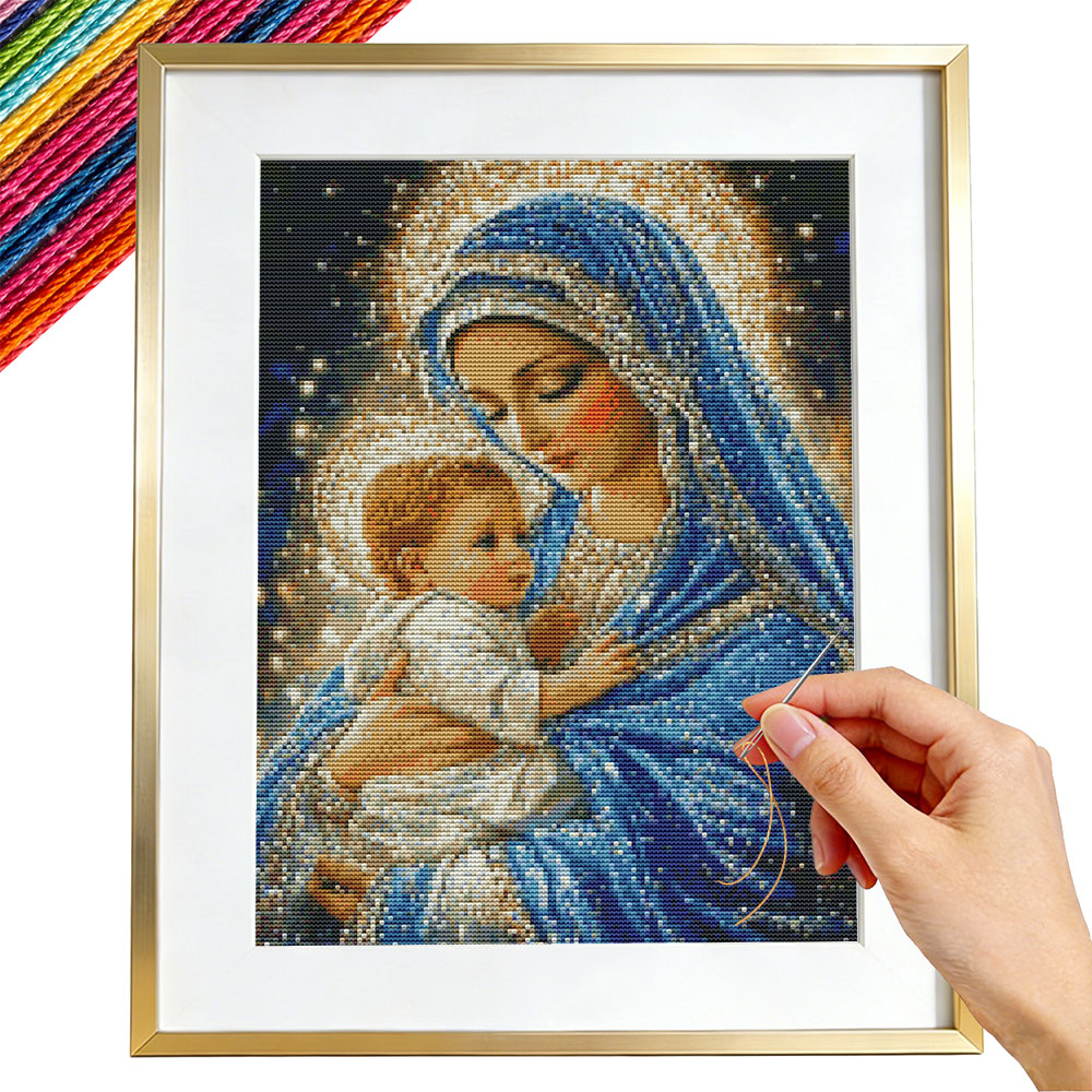 Kit Bordir Religius Salib Bund - Embroidery Guide Paper ulasan dan harga