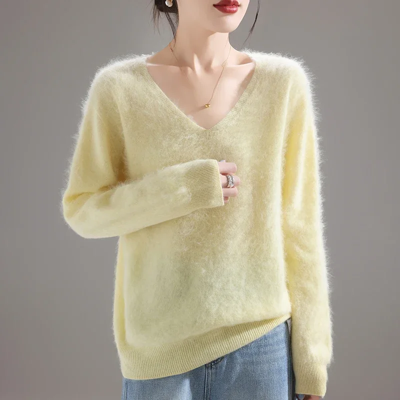 Sweater Wanita 100% Wol Merino - Embroidery Knit ulasan dan harga