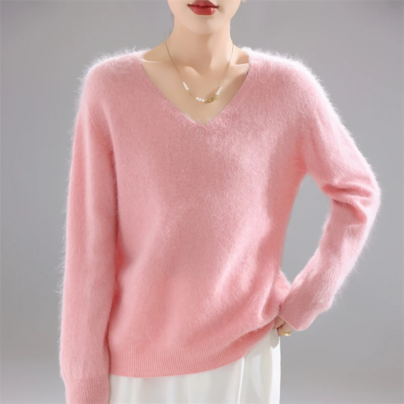 Sweater Wanita 100% Wol Merino - Embroidery Knit ulasan dan harga