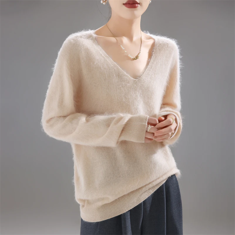 Sweater Wanita 100% Wol Merino - Embroidery Knit ulasan dan harga
