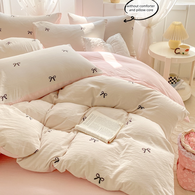 Set Sprei 3 Potong dengan bord - Embroidery Pashmina ulasan dan harga