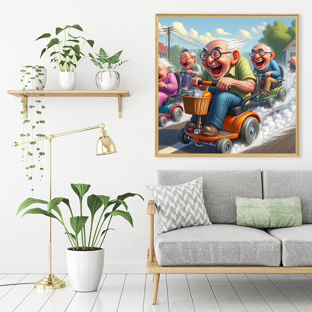 Momoart 5D DIY Berlian mosaik  - Embroidery Cross Stitch Patterns ulasan dan harga