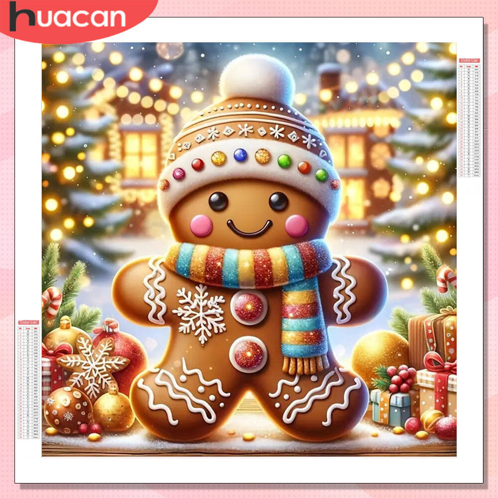 HUACAN Diamond Painting Full K - Embroidery Xmas ulasan dan harga