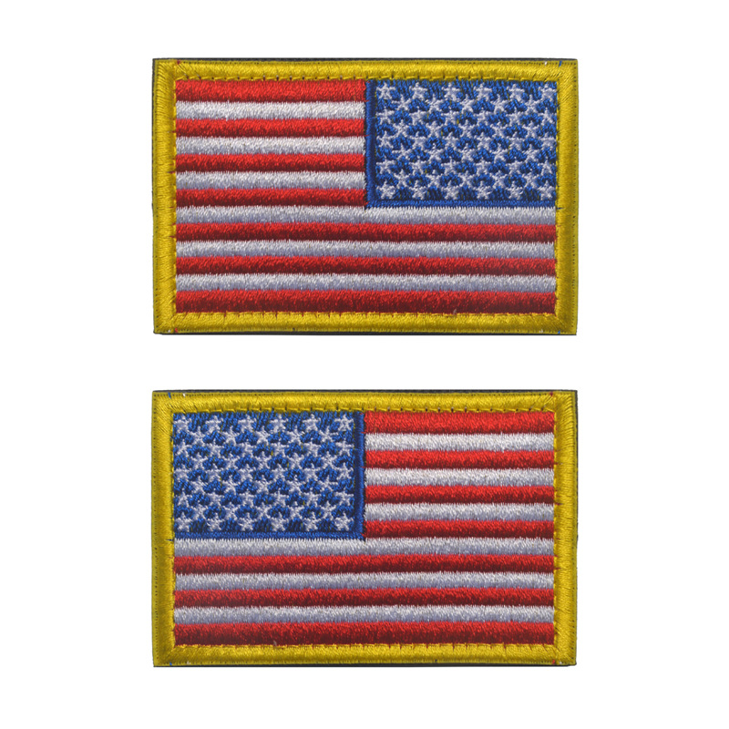 2 potong bendera Amerika Patch - Embroidery Uk ulasan dan harga