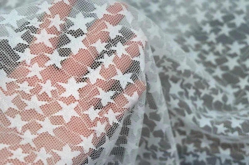 Kain Renda Bordir Bintang Lemb - Embroidery Veil ulasan dan harga