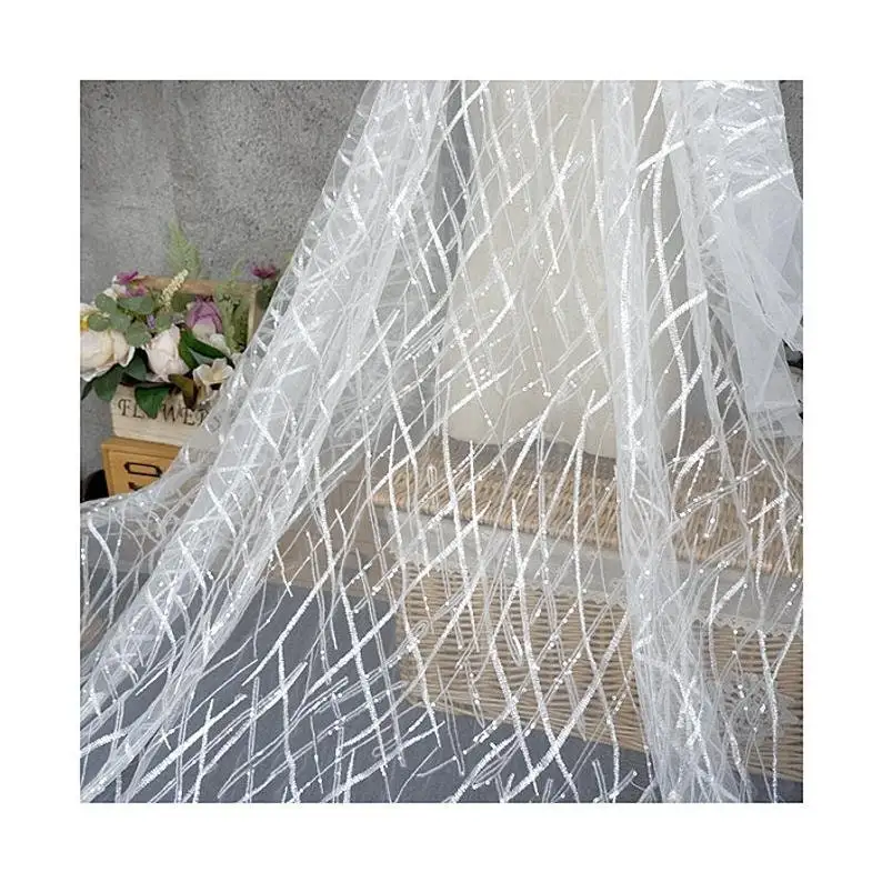 Payet berat kain renda bunga b - Embroidery Veil ulasan dan harga