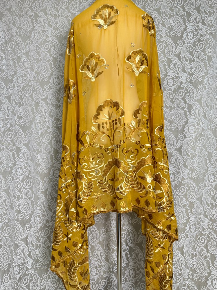 Jilbab Muslim Afrika Grosir 2m - Embroidery Pashmina ulasan dan harga