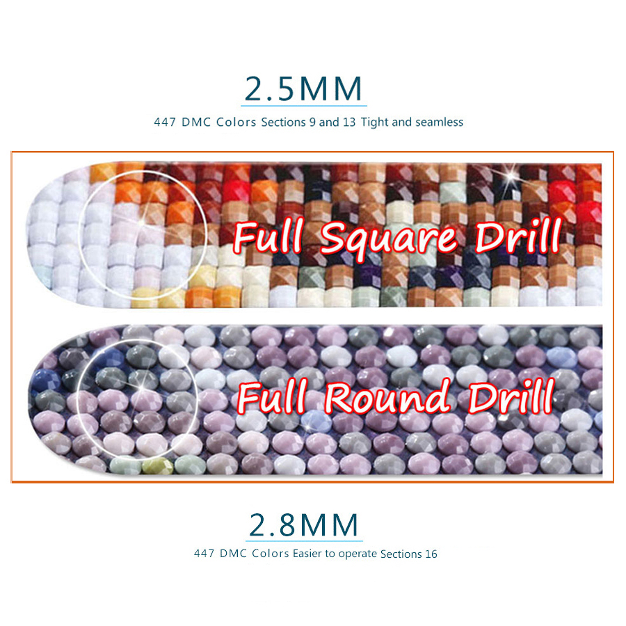 Lukisan Berlian DIY Kuda Berla - Embroidery Running Stitch ulasan dan harga