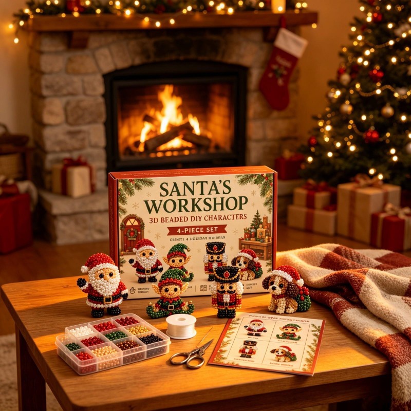 Kit Lukisan Berlian 3D Kucing  - Embroidery Xmas ulasan dan harga