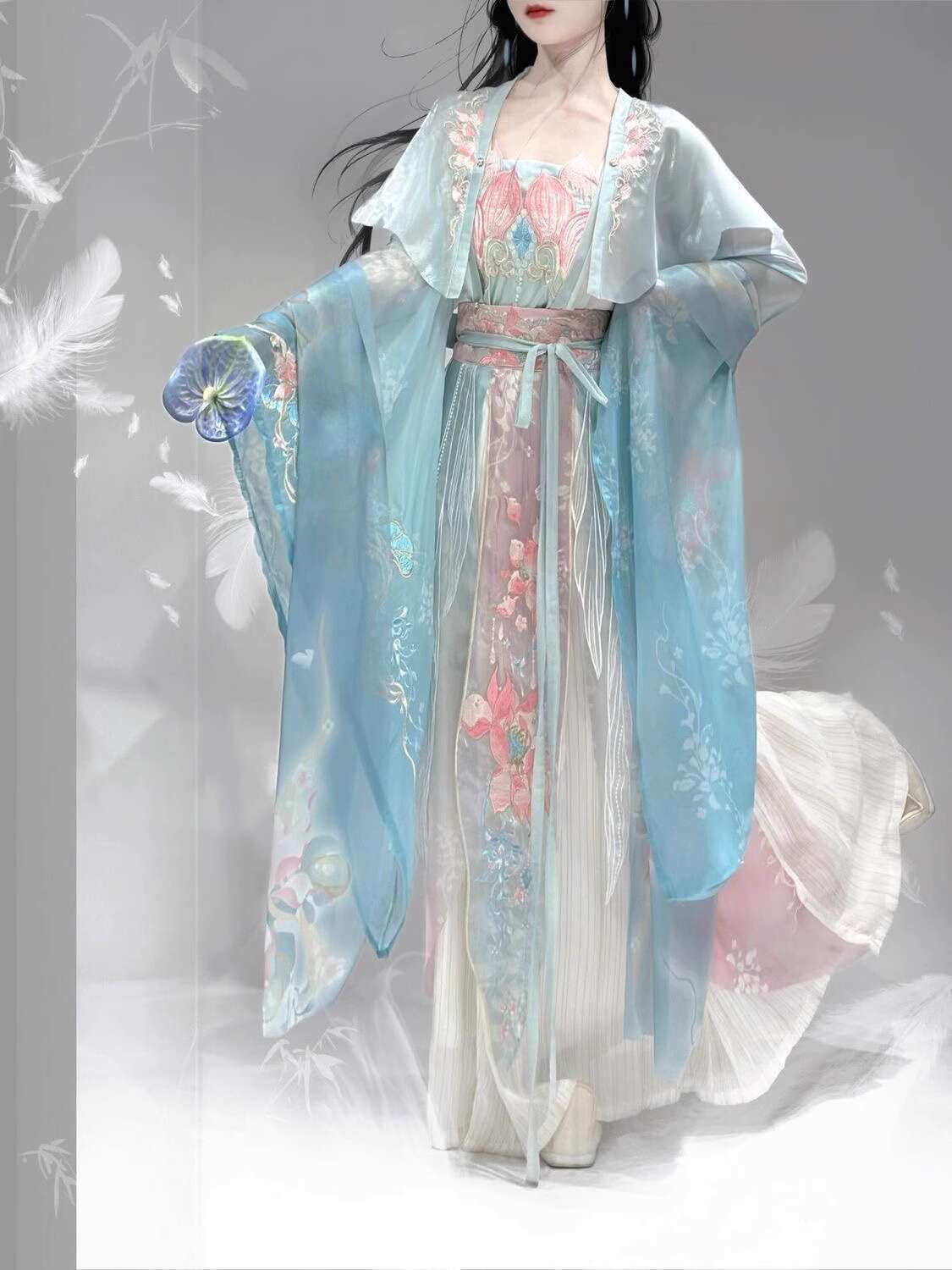 Rok Panjang Pinggang Bordir In - Embroidery Knit ulasan dan harga