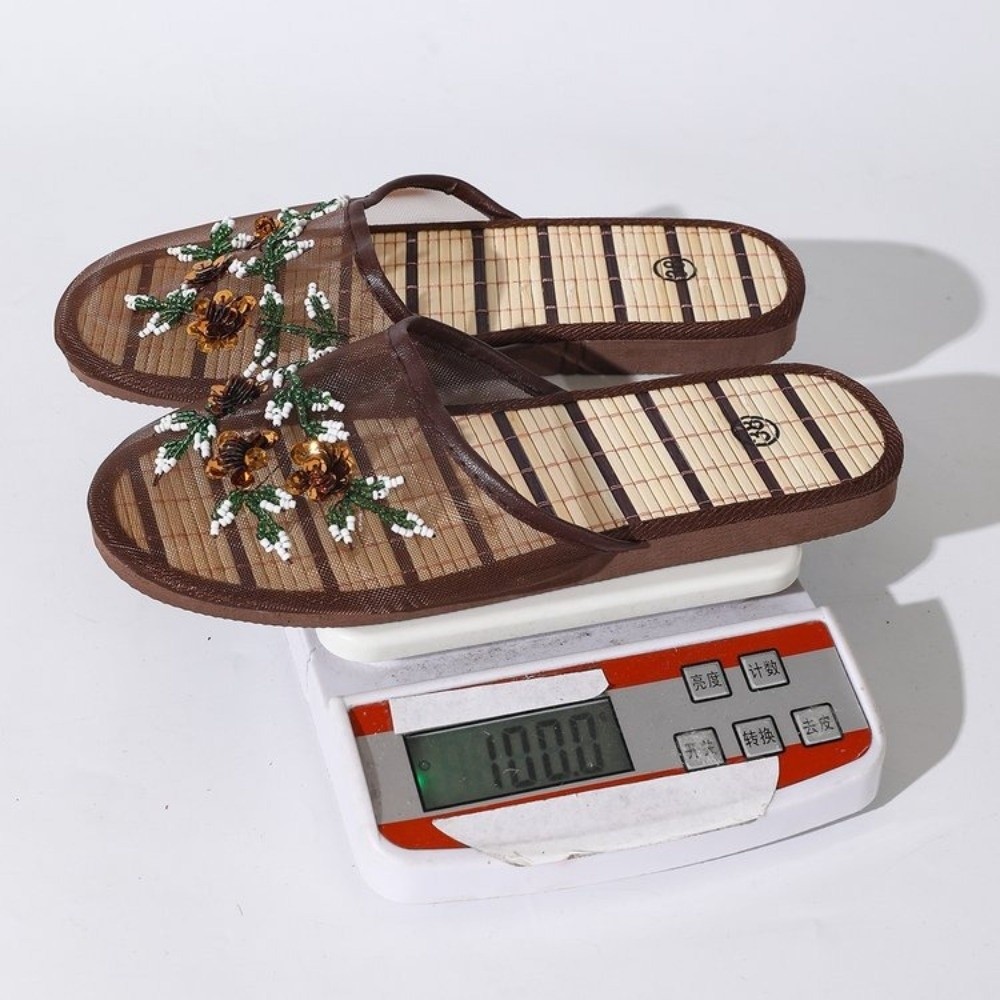 Sandal Jaring Bordir Bunga Kas - Embroidery Flower ulasan dan harga