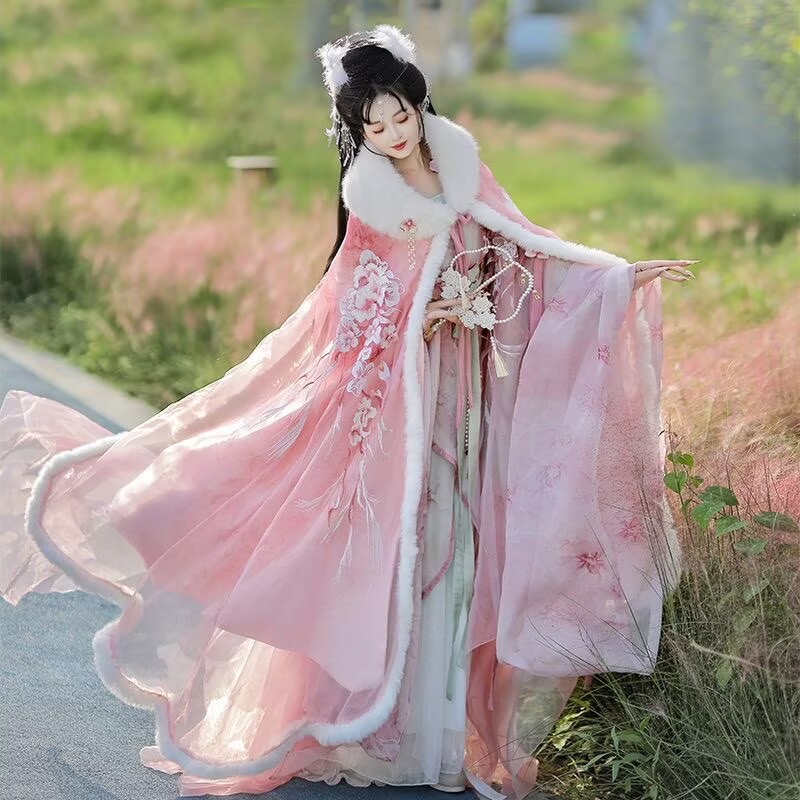 Gaun Jubah Hanfu Merah Muda &  - Embroidery Xmas ulasan dan harga